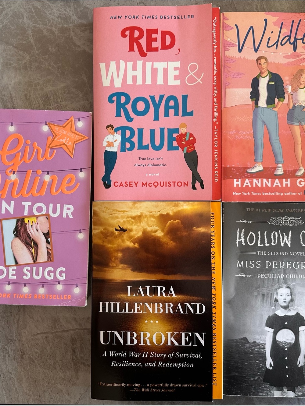 Variety of popular books - fiction